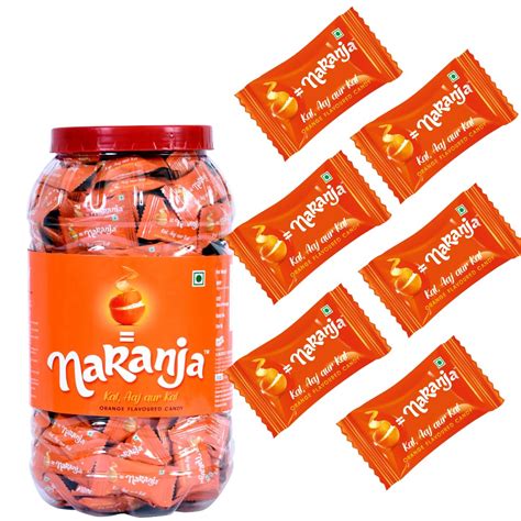 Derby_Naranja Orange Flavoured Candy | 300pcs in a Jar | Party Pack ...