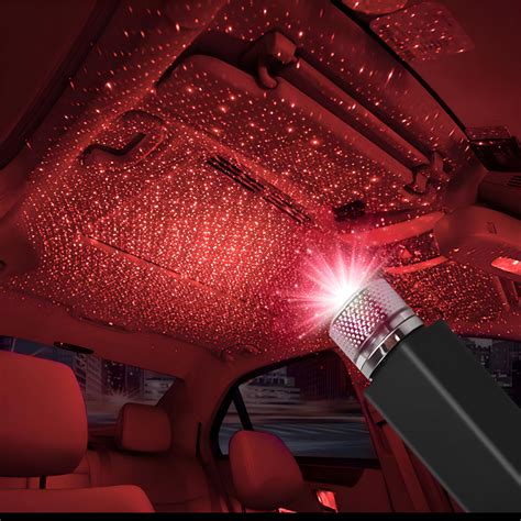 CLIEND USB Star Projector Night Light, Car Roof Lights, Portable ...