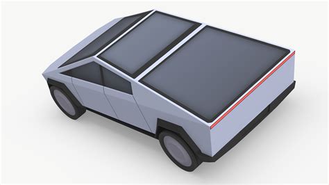 Cartoon Tesla Cybertruck 3D model | 3D Molier International