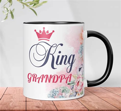 Buy NH10 DESIGNS King Grandpa Printed Mug for Birthday Gift Wedding ...