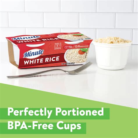 White Minute Rice Cups