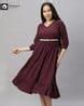 Buy Wine Dresses for Women by FASHION WORLD Online | Ajio.com