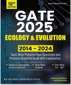 GATE Ecology and Evolution PYQ Book-Previous Year Solved Papers - 2026 ...