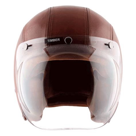 AXOR Retro Jet Leather Open Face Helmet (Timber Coniac Light)– Moto Central