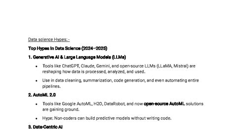 DS - Data Science Complete Notes: Trends, Tools, and Techniques - Studocu