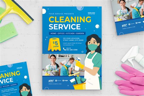 Cleaning Service Flyer Template [AI, EPS] - BrandPacks