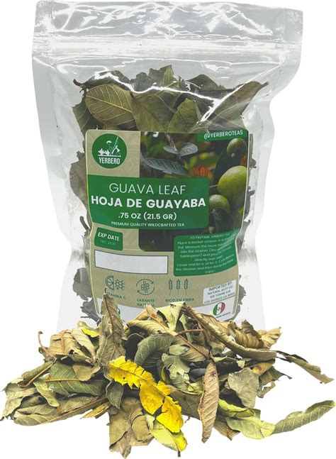 Buy YERBERO - Hoja De Guayaba Entera .75 oz - 22gr Whole Dried Guava ...