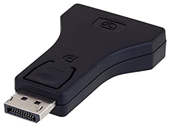 L-COM DPC00008 DVI to VGA Audio/Video Adaptor, DisplayPort Plug, DVI ...