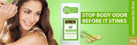 Lemongrass Natural Deodorant Stick (50g) – Indus Valley