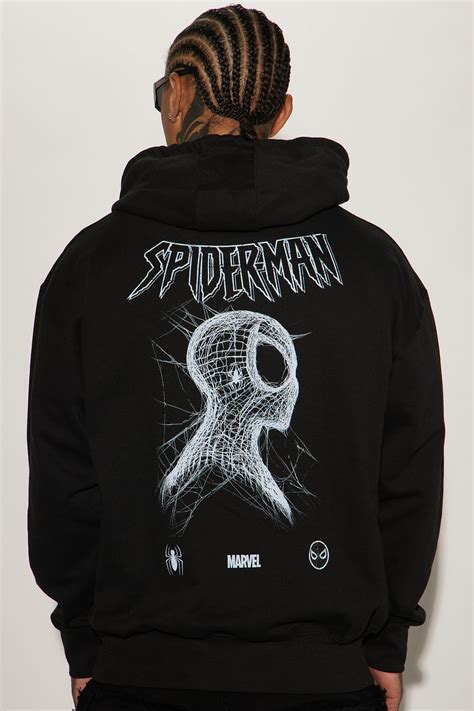 Spiderman Spiders Web Hoodie - Black | Fashion Nova