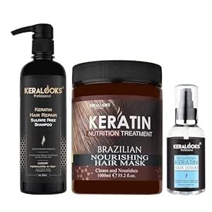 Buy Keralooks professional® Keratin Repair Sulphate Free Shampoo (500ml ...