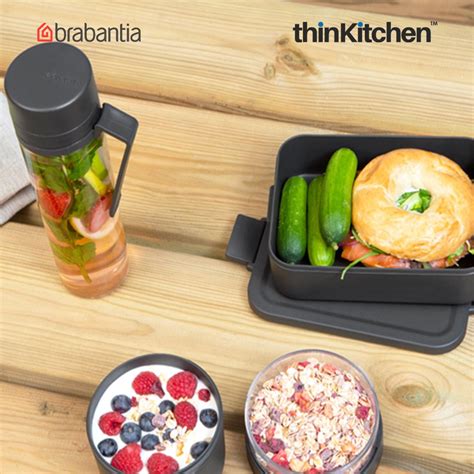 Buy Brabantia Make Take Breakfast And Lunch Set 3 Pc Dark Grey Online ...