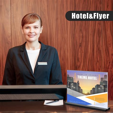 Buy 10 Pieces Acrylic Sign Holder 8.5 x 11 Inches Horizontal Clear ...