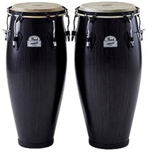 Pearl PFC-202 (602) Primero Fiber Congo Set, 10" and 11", Bistre Black ...