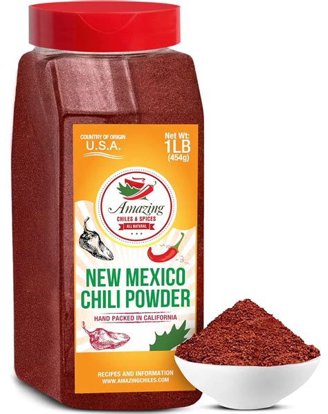 Amazon.com : New Mexico Chili Powder 1 LB (16oz) – Natural and Premium ...