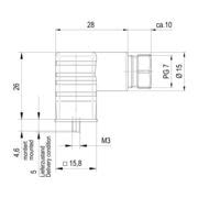 Valve plug-in connector (field assembled) | SAIB-VSC-3P/250/7-OB ...