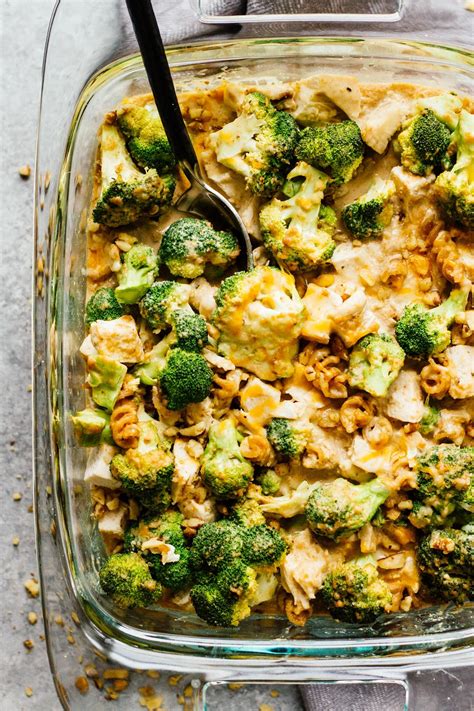 Healthy Chicken Broccoli Pasta Casserole | Recipe | Healthy casserole ...