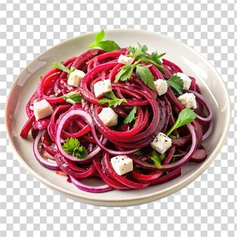 Beetroot salad isolated on transparent background | Premium AI ...