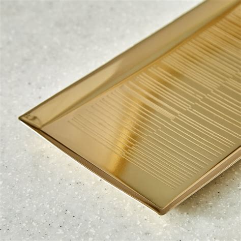 Buy Opulence Etched Metal Tray from Home Centre at just INR 799.0