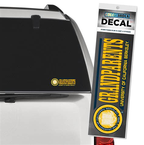 University of California Berkeley grandparents multi color seal decal ...