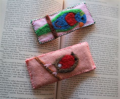 Image result for Felted Bookmarks