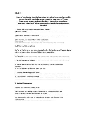 Med 97 Form In Word Format - Fill Online, Printable, Fillable, Blank ...