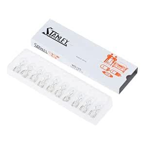 Stanley WB125 12V 3.4W T10 W2.1X9.5D Clear Auto Bulb Plain Box : Amazon ...