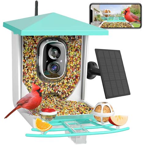 Farmice Bird Feeder with Camera, Smart Bird Feeder Camera with AI ...