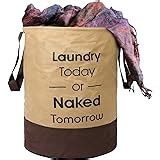 Kuber Industries Waterproof Canvas Laundry Bag/Hamper|Metalic Printed ...