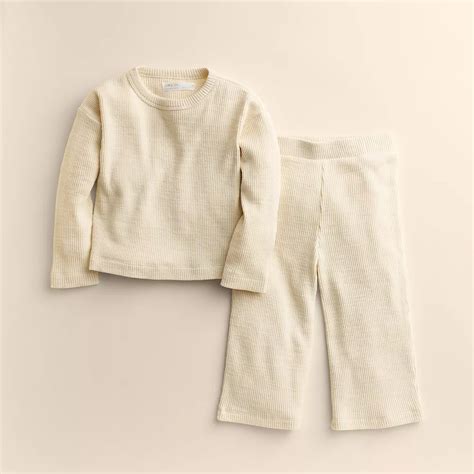 Girls 4-12 Little Co. by Lauren Conrad 2-Piece Relaxed Wide Leg Pants ...