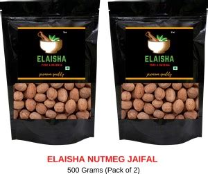 ELAISHA Whole Nutmeg Jaifal Jaiphal (Handpicked Premium Quality) Pure ...