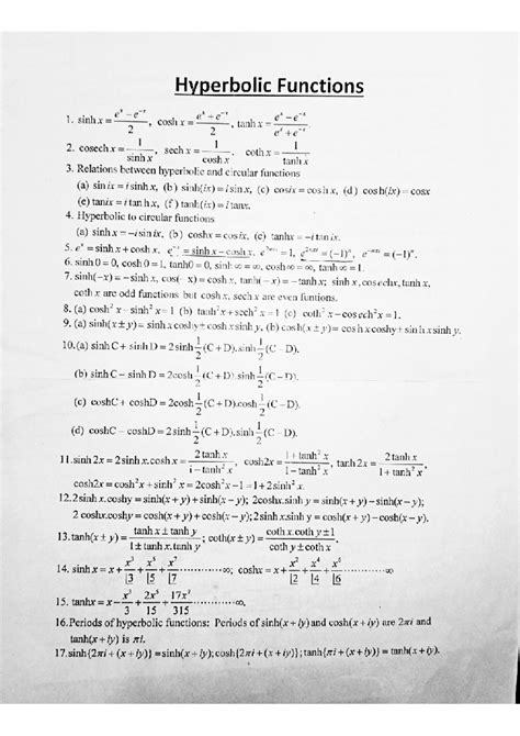 Hyperbolic Addition Formula 的图像结果