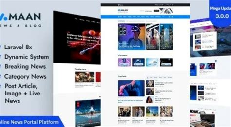Maan News v3.1.0 – Laravel Magazine Blog & News PHP Script - Null Scripts