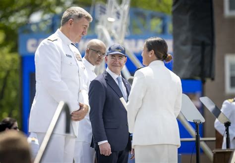 DHS Secretary Alejandro Mayorkas Participates in the USCG Academy ...