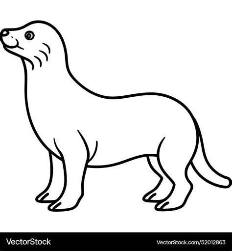 Galapagos fur seal flies icon Royalty Free Vector Image