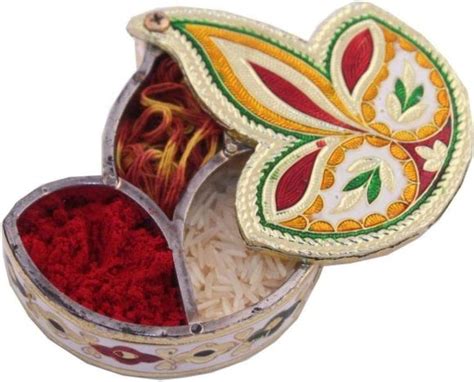 LAMANSH® Pack of 50 Diya Shape Kumkum Box Chopda for Roli Chawal Tika ...