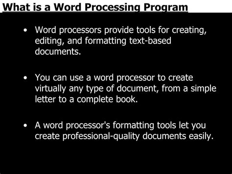 Word Processing Program 的图像结果