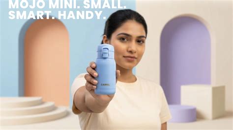 India's Most Smallest - Mojo Hot & Cold 260 ML Mini Vacuum Bottle - Bl ...