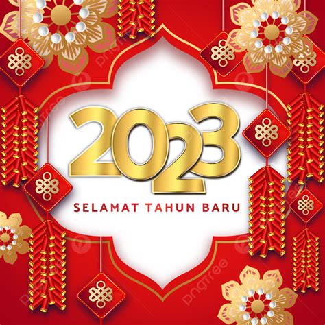 2023 Indonesian New Year Firecracker Border, 2023, Indonesia, New Year ...