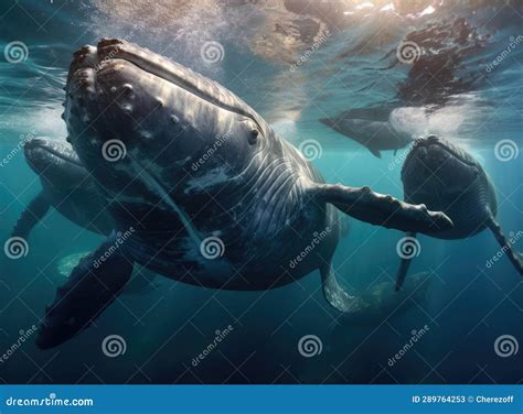 A group of whales stock image. Image of wild, nature - 289764253