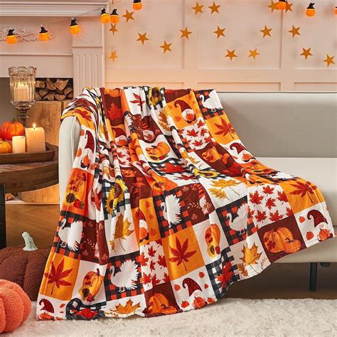 kkbbma under $5 Fall Decorative Throw Blanket - Fall Throw Blanket ...