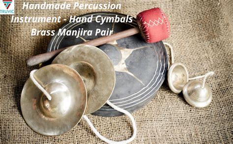 Truvic Handmade Percussion Instrument - Hand Cymbals Brass Manjira Pair ...