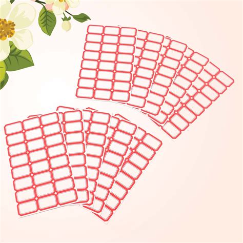 Multipurpose Blank Label Sticker Sheets Pack of Sheets (10 Sheet Set ...