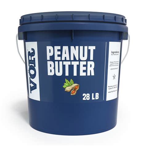 Vör Bulk Peanut Butter – 100% Pure, Smooth & Creamy – Available in 8lb ...