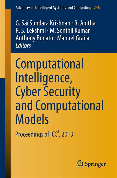 Computational Intelligence, Cyber Security and Computational Models ...