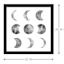 Glass Framed Moon Phases Print Wall Art, 20x20