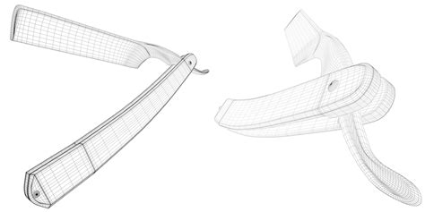 Straight Razor Drawing