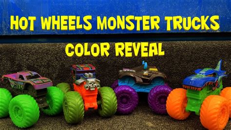 Hot Wheels Monster Trucks Color Reveal - YouTube