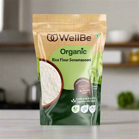 WellBe Organic Sonamasoori White Rice 1kg – Wellbefoods