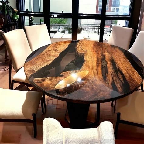 Round Epoxy Dining Table, Round Epoxy Table, Round Epoxy Coffee Table ...